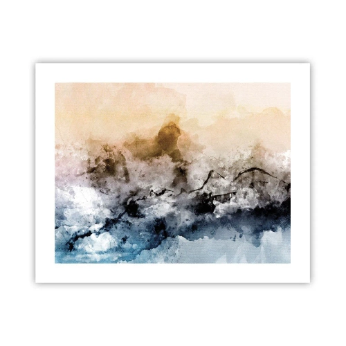 Plakat - Zatopione w tumanie mgły - 50x40 cm