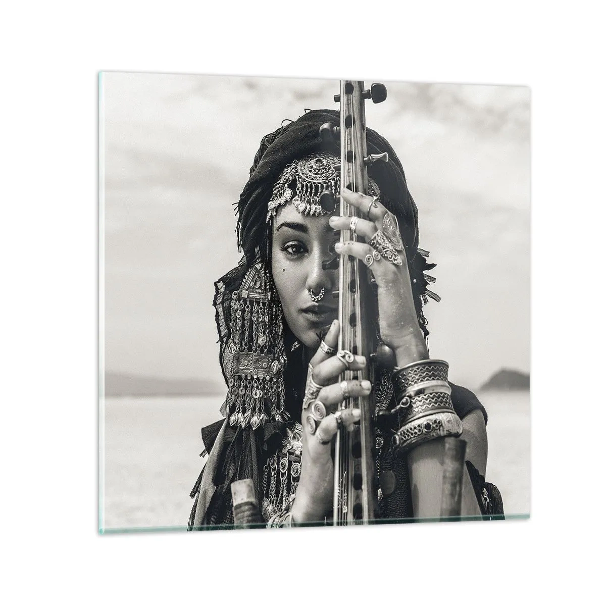 Obraz na szkle - Sama muzyka orientu - 40x40 cm