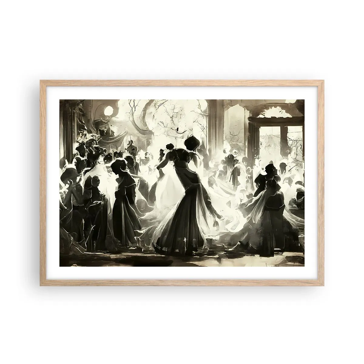 Plakat w ramie jasny dąb - Wielka maskarada - 70x50 cm