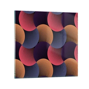 Obraz na szkle - W kolistym rytmie - 70x70 cm
