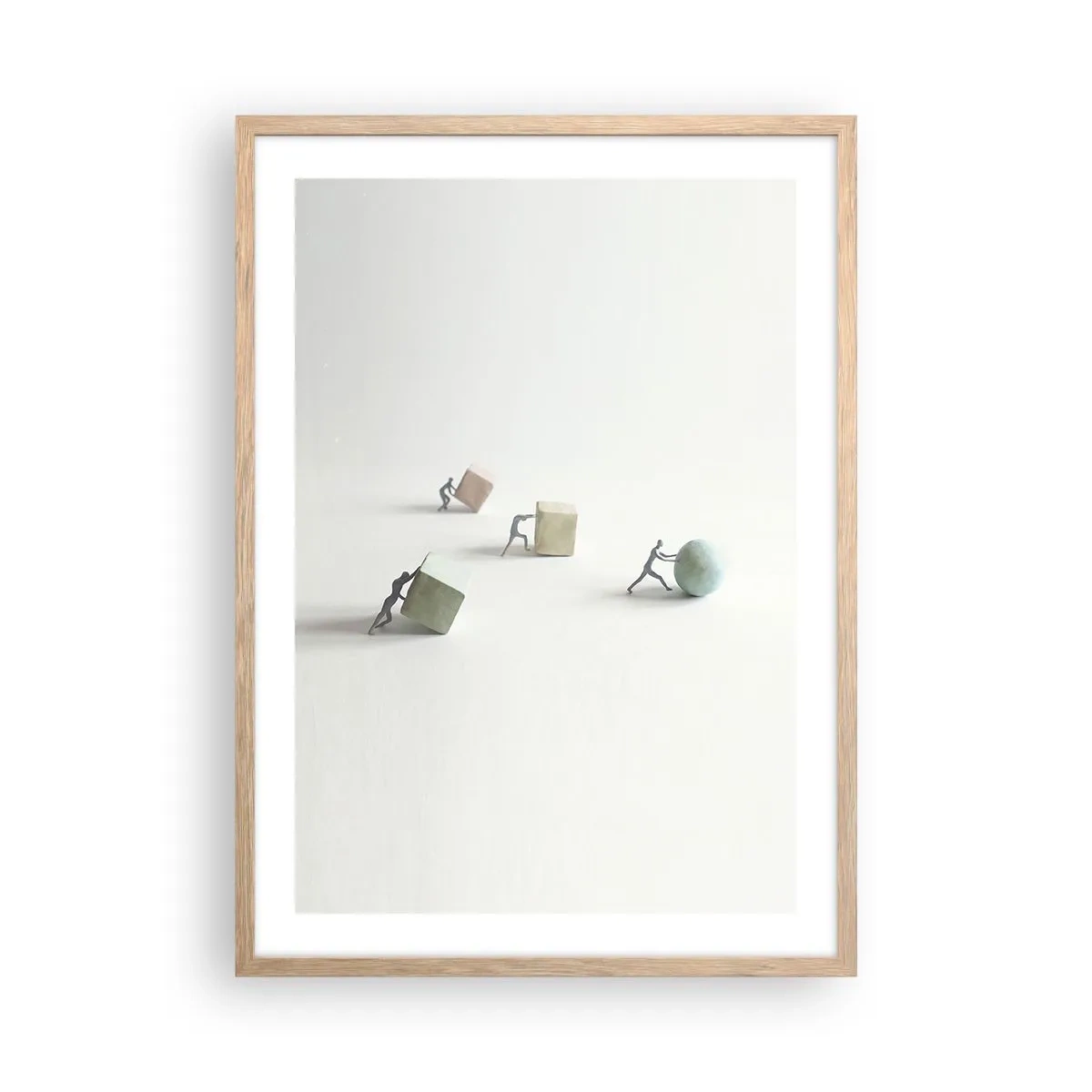 Plakat w ramie jasny dąb - Samo życie - 50x70 cm