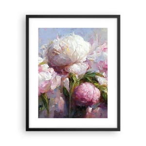 Plakat w czarnej ramie - Kipiący życiem bukiet - 40x50 cm