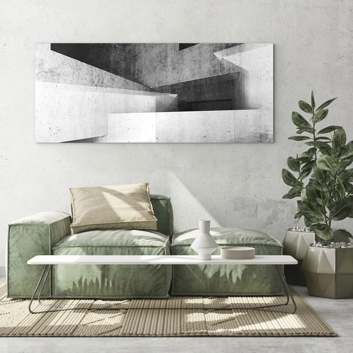 Obraz na szkle - Struktura przestrzeni - 100x40 cm