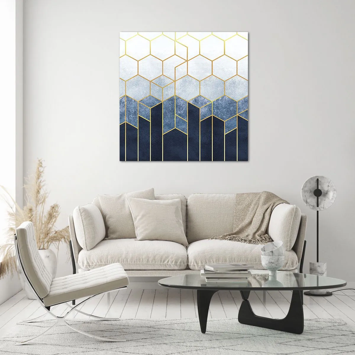 Obraz na szkle - Kompozycja w synkopowym rytmie - 60x60 cm