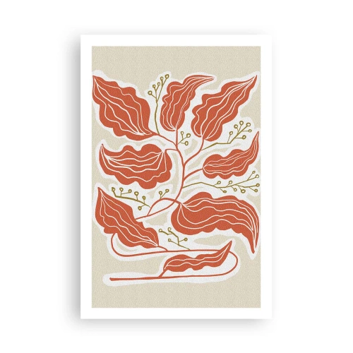 Plakat - Ludowo i koralowo - 61x91 cm