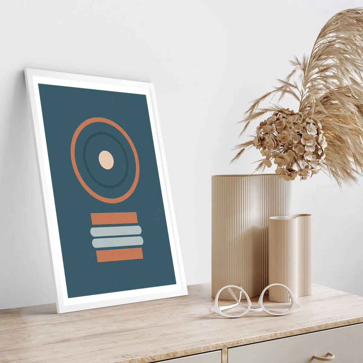 Plakat w białej ramie - Istota rzeczy - 50x70 cm