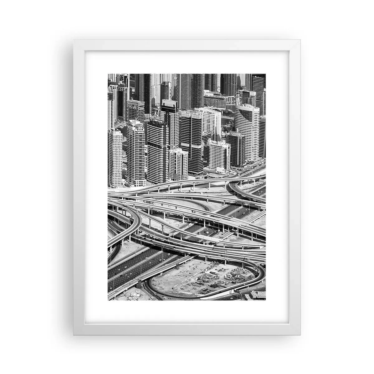 Plakat w białej ramie - Dubaj – miasto niemożliwe - 30x40 cm