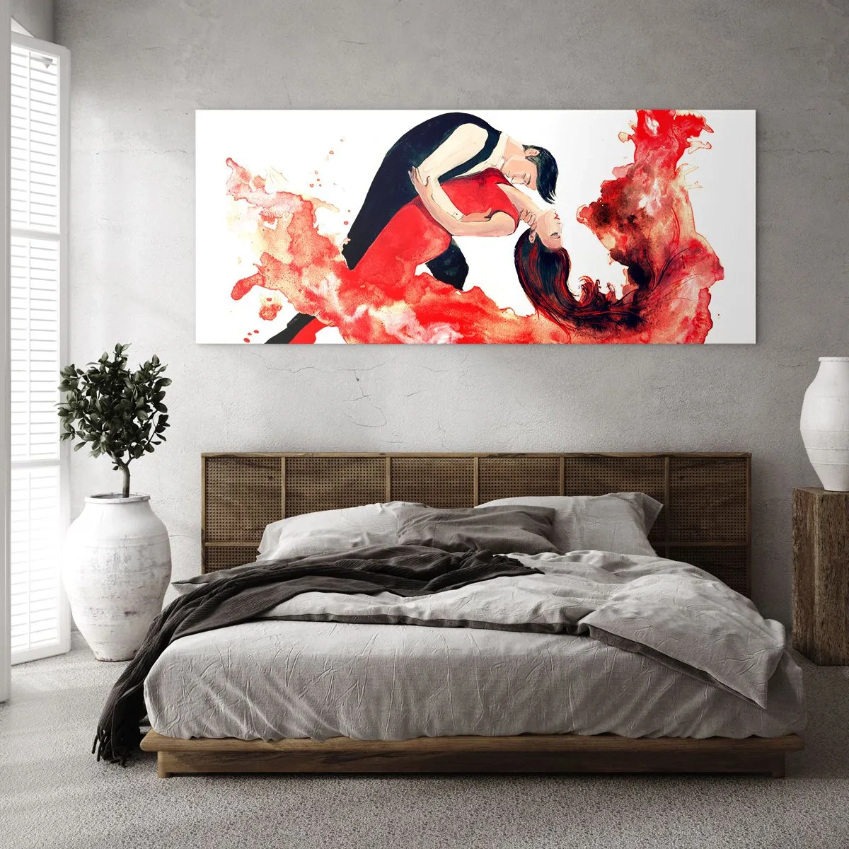 Obraz na szkle - Tango - zmysłowa fala - 100x40 cm