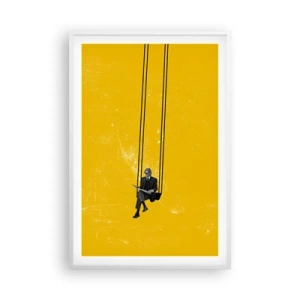 Plakat w białej ramie - Dzień jak co dzień - 61x91 cm