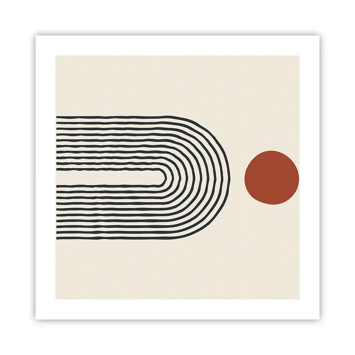 Plakat - Magnetyzm kształtów i barw - 50x50 cm