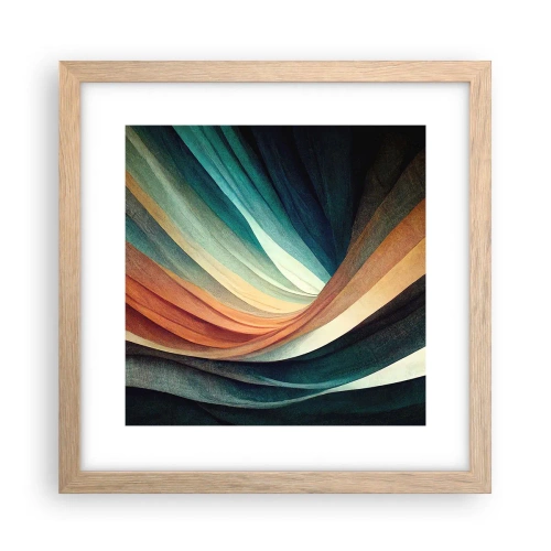 Plakat w ramie jasny dąb - Utkane z barw - 30x30 cm