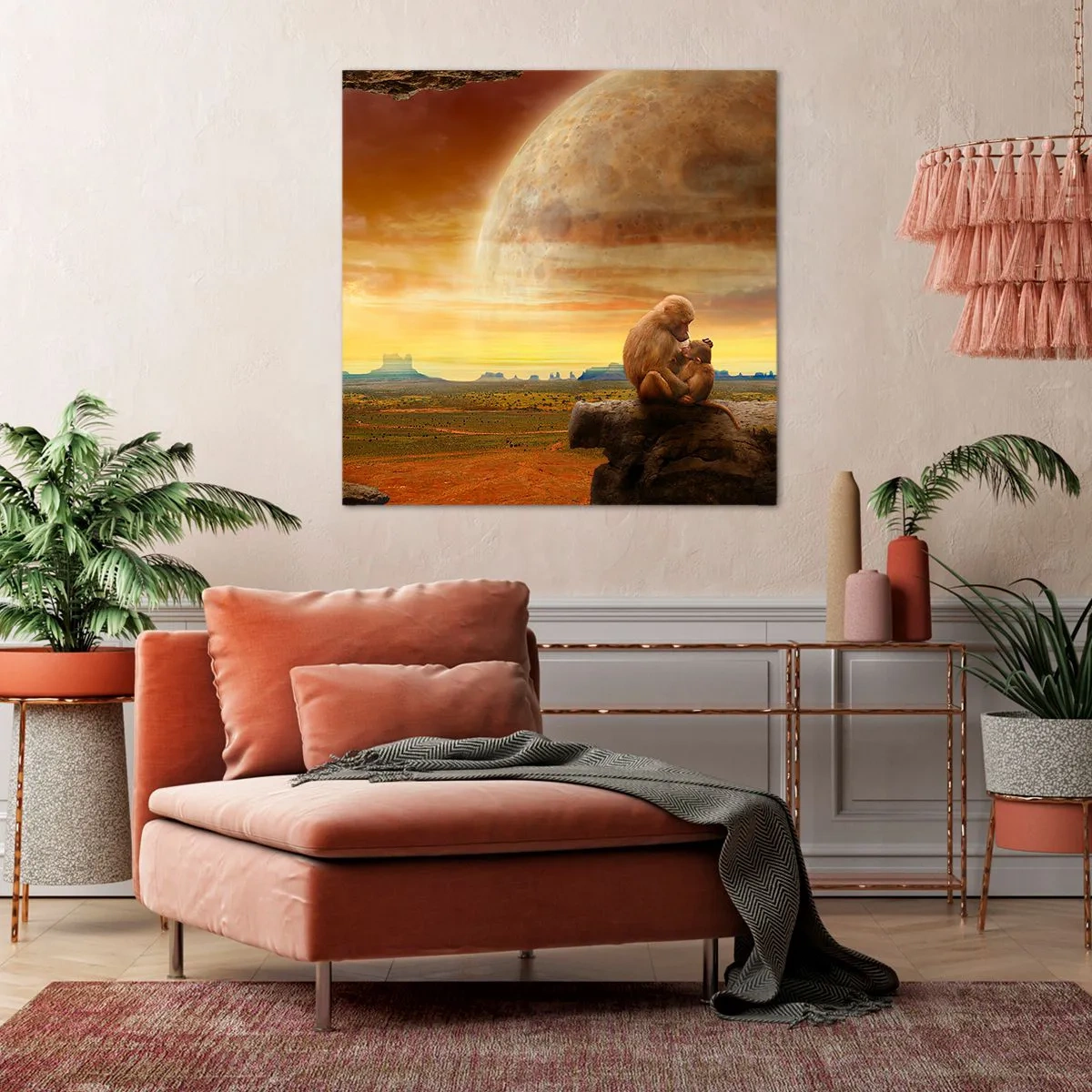 Obraz na płótnie - Miłość wszędzie ta sama - 40x40 cm