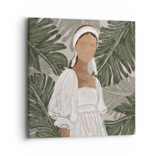 Obraz na płótnie - Portret egzotyczny - 40x40 cm