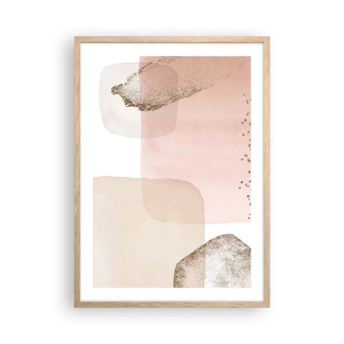 Plakat w ramie jasny dąb - Spojrzenie przez kolor - 50x70 cm