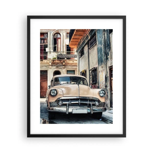 Plakat w czarnej ramie - Sjesta w Hawanie - 40x50 cm