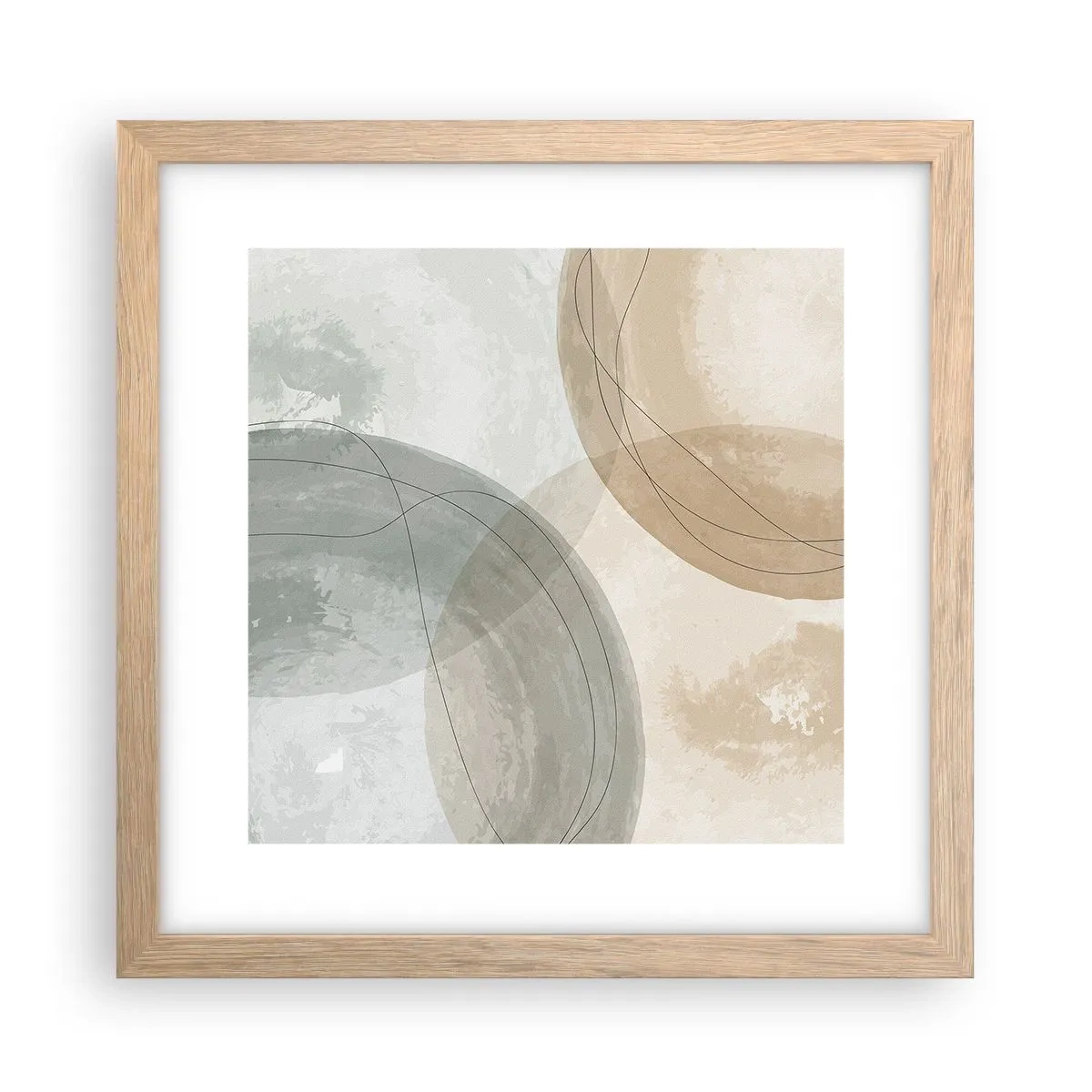 Plakat w ramie jasny dąb - Przenikanie światów - 30x30 cm