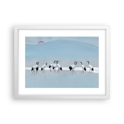 Plakat w białej ramie - Po gorącym dniu - 40x30 cm