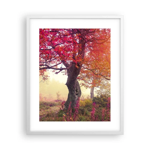 Plakat w białej ramie - Szał rozkwitu - 40x50 cm