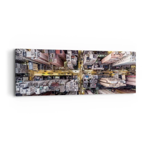 Obraz na płótnie - Pozdrowienia z Hongkongu - 90x30 cm