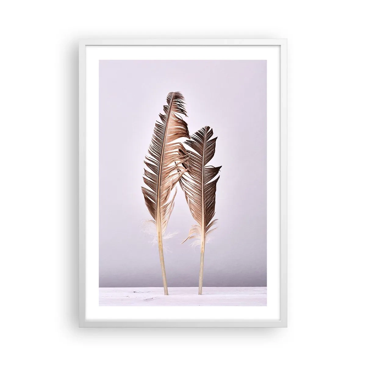 Plakat w białej ramie - Przeciw nicości - 50x70 cm