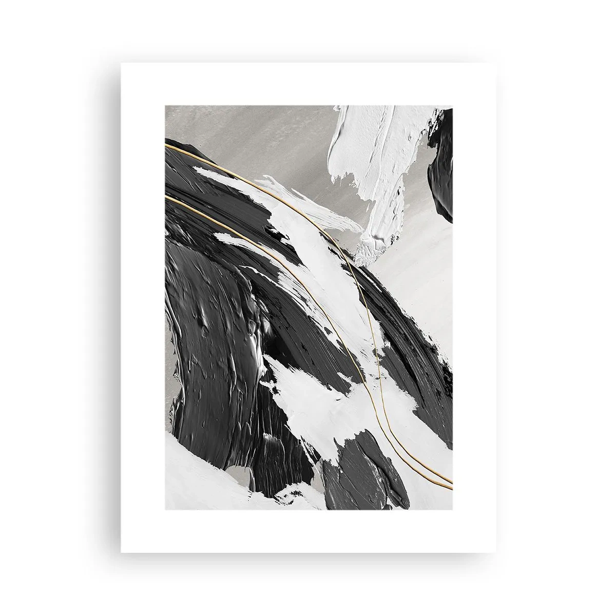 Plakat - Abstrakcja z rozmachem - 30x40 cm