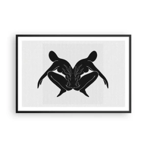 Plakat w czarnej ramie - Wspólna dusza - 91x61 cm