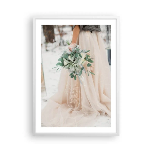 Plakat w białej ramie - I żyli długo i szczęśliwie - 50x70 cm