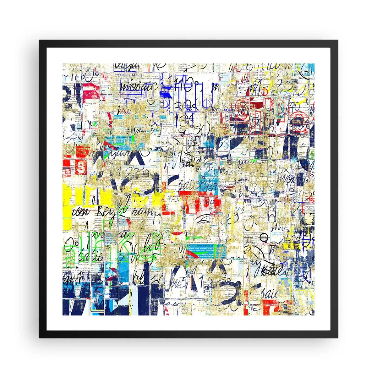 Plakat w czarnej ramie - Po prostu cieszy oczy - 60x60 cm