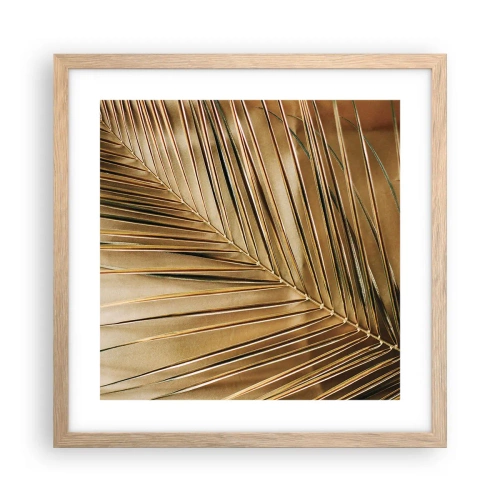 Plakat w ramie jasny dąb - Naturalna kolumnada - 40x40 cm