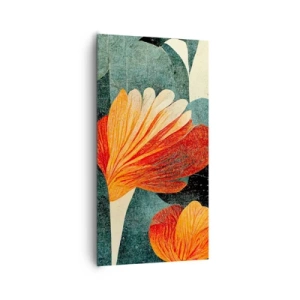 Obraz na płótnie - Żar tropików i chłód zieleni - 65x120 cm