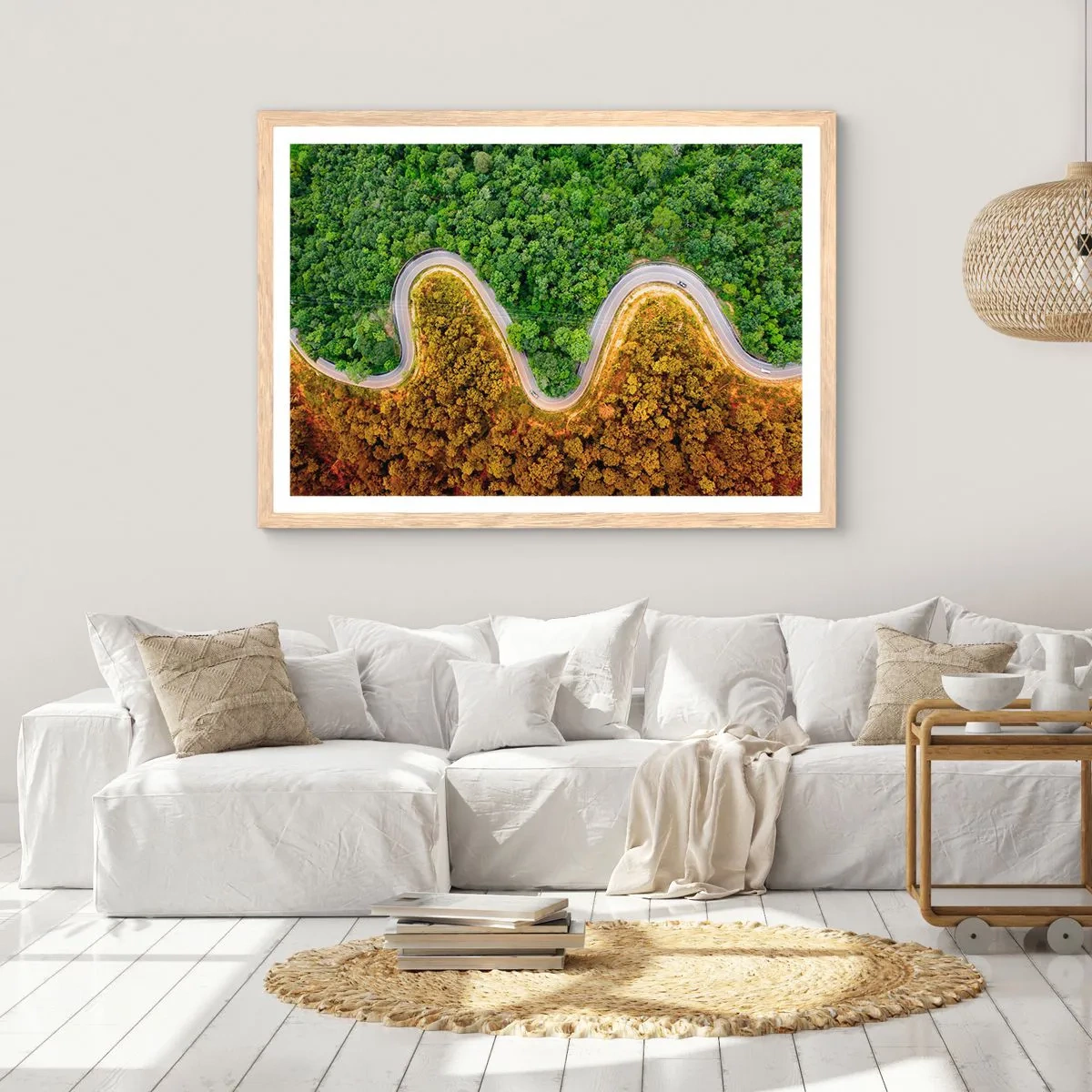 Plakat w ramie jasny dąb - Granice i przełomy - 40x30 cm