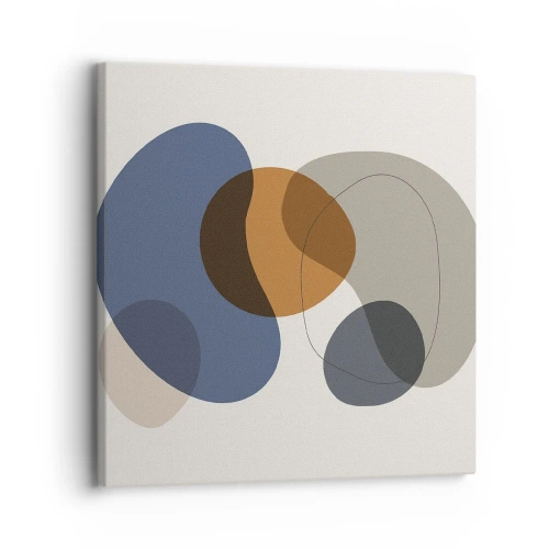 Obraz na płótnie - Krople barw - 30x30 cm