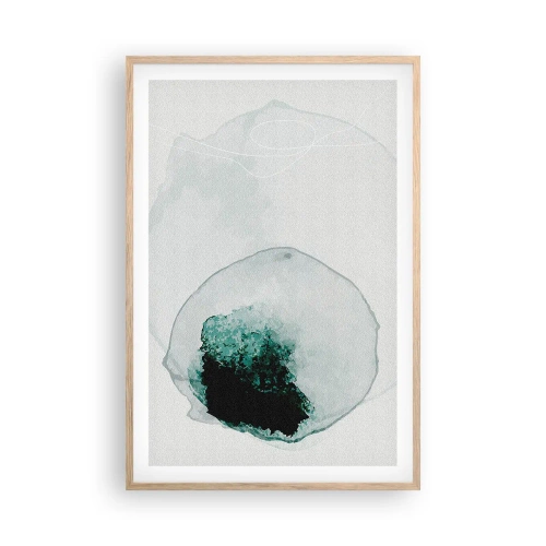 Plakat w ramie jasny dąb - W kropli wody - 61x91 cm
