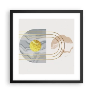 Plakat w czarnej ramie - Jasność i blask - 40x40 cm