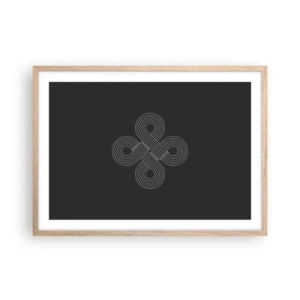 Plakat w ramie jasny dąb - W duchu celtyckim - 70x50 cm