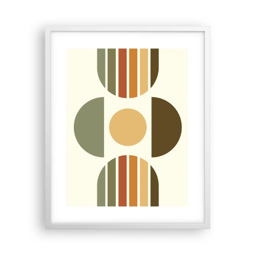 Plakat w białej ramie - W kolorach ziemi - 40x50 cm