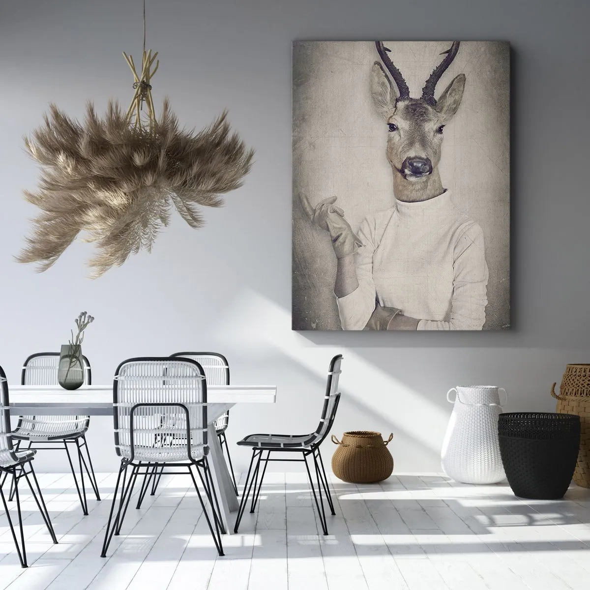 Obraz na płótnie - Niech przemówią gesty - 55x100 cm