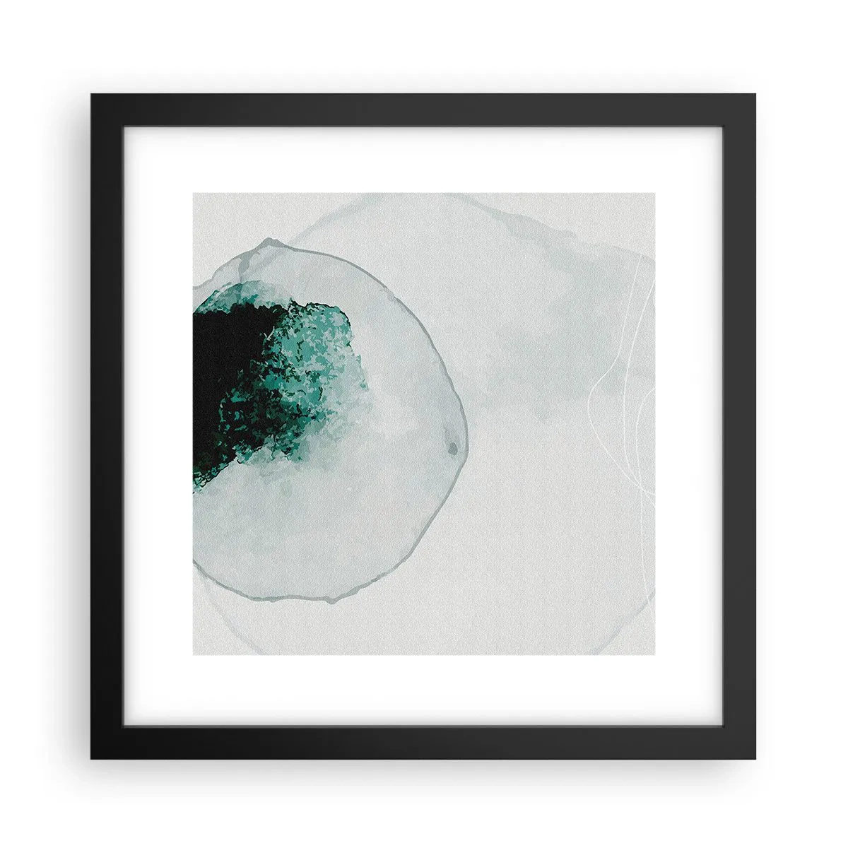 Plakat w czarnej ramie - W kropli wody - 30x30 cm