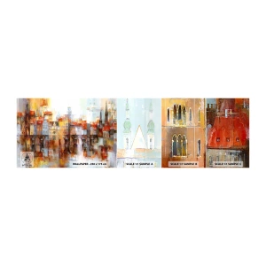 Fototapeta Próbka Samoprzylepna Deluxe Sticker - Pod mostem też pięknie - Miasto, Praga, Architektura - 100x30 cm