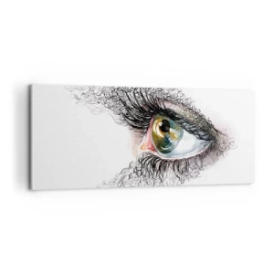 Obraz na płótnie - Zajrzyj wprost do duszy - 100x40 cm