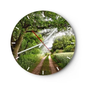 Zegar ścienny - Et in Arcadia ego - 40x40 cm