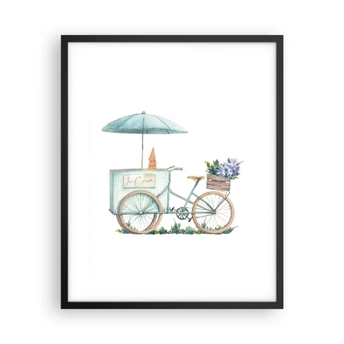 Plakat w czarnej ramie - Słodkie wspomnienie lata - 40x50 cm