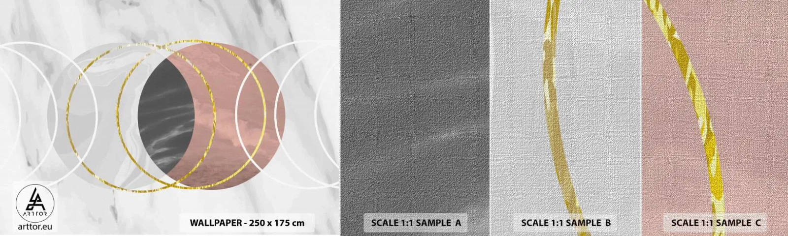 Fototapeta Próbka Premium Canvas - Muzyka sfer - Abstrakcja, Sztuka, Okręgi - 100x30 cm