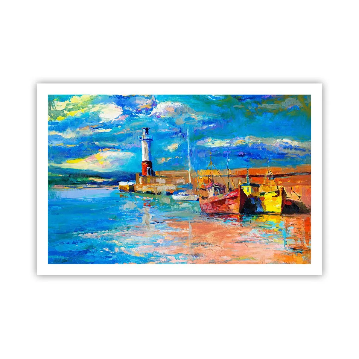 Plakat - Popołudnie w tęczowej zatoce - 91x61 cm