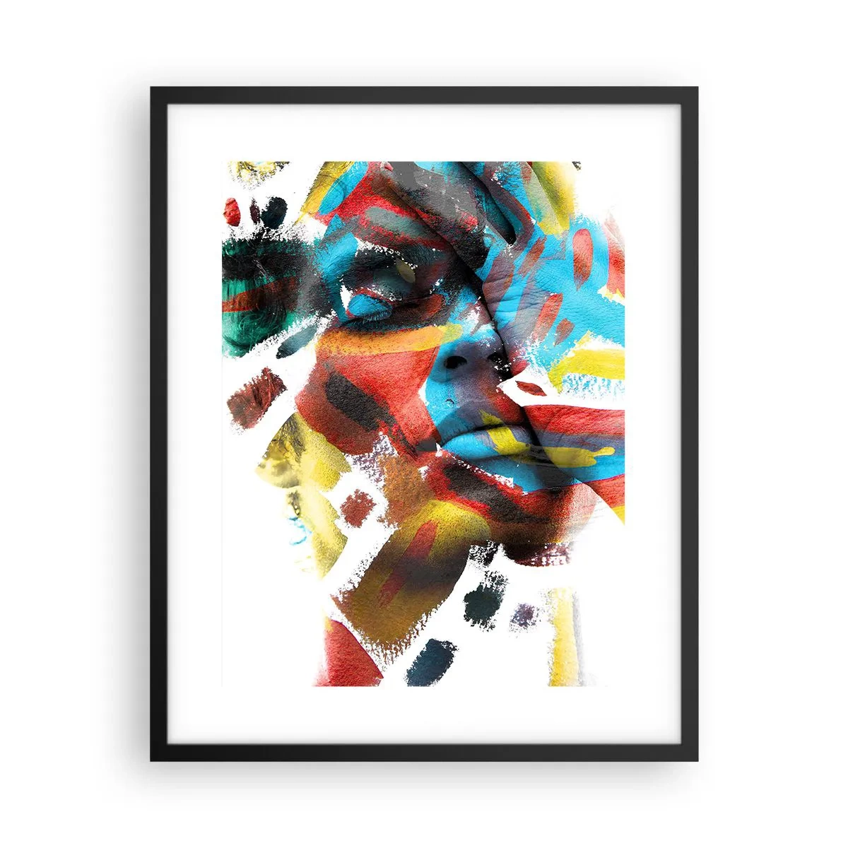 Plakat w czarnej ramie - Barwna osobowość - 40x50 cm