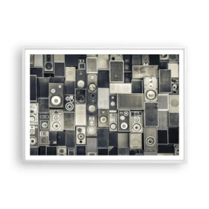 Plakat w białej ramie - I wszystko gra - 100x70 cm