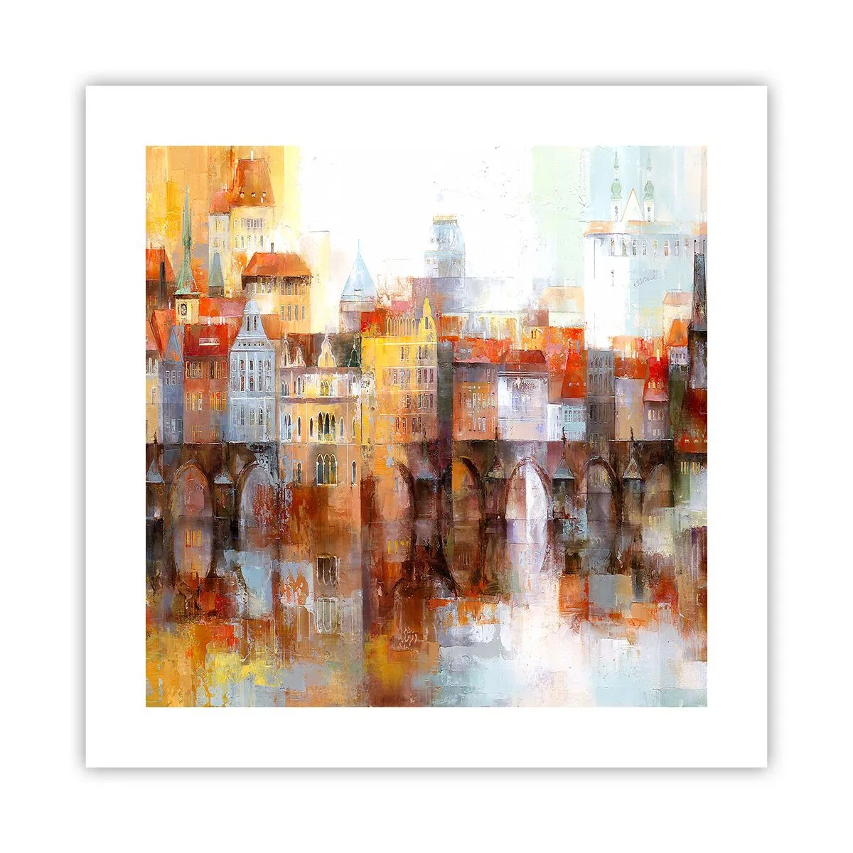 Plakat - Pod mostem też pięknie - 40x40 cm