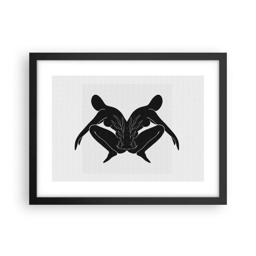 Plakat w czarnej ramie - Wspólna dusza - 40x30 cm