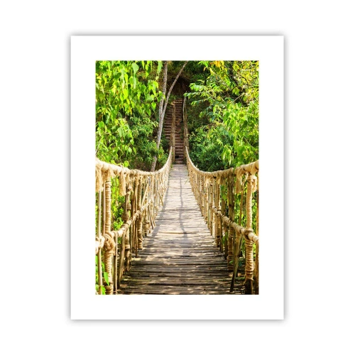 Plakat - Zawieszony w zieleni - 30x40 cm