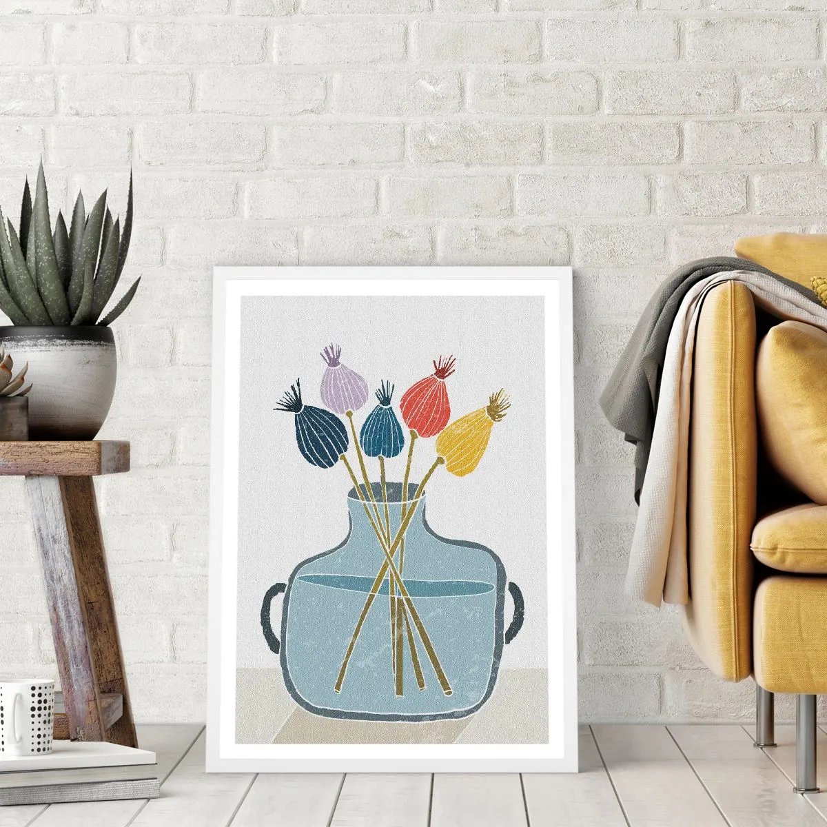 Plakat w białej ramie - Jak makiem zasiał - 30x40 cm